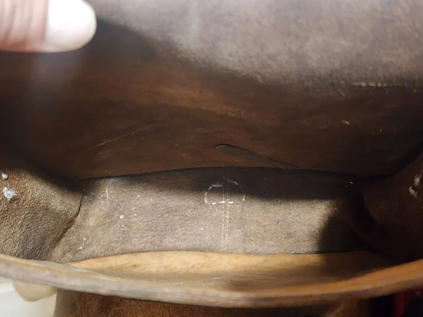 Dark Brown Leather Messenger Bag - photo 4