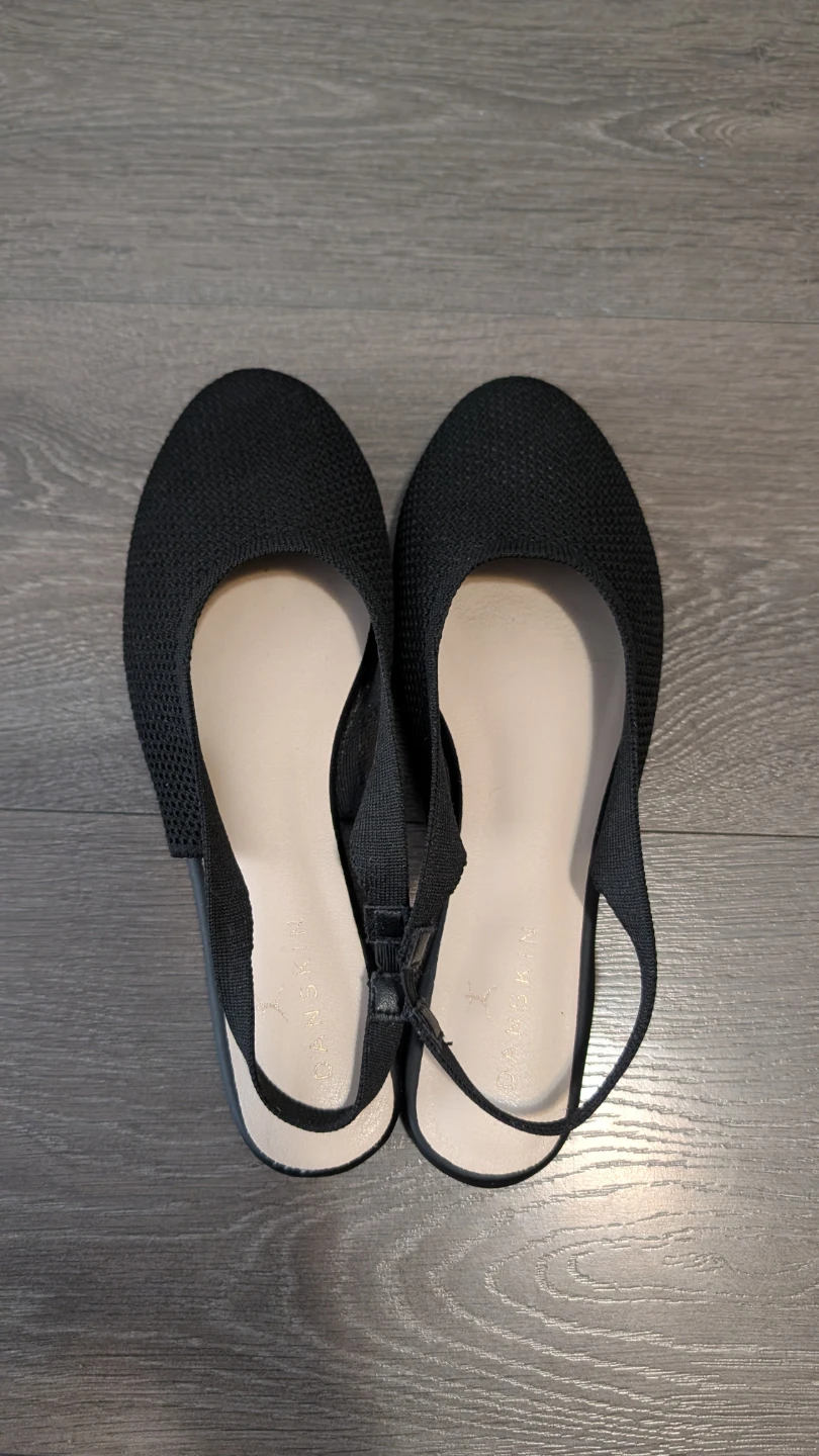 VIMAN SKIN Black Knit Slingback Flats - photo 2
