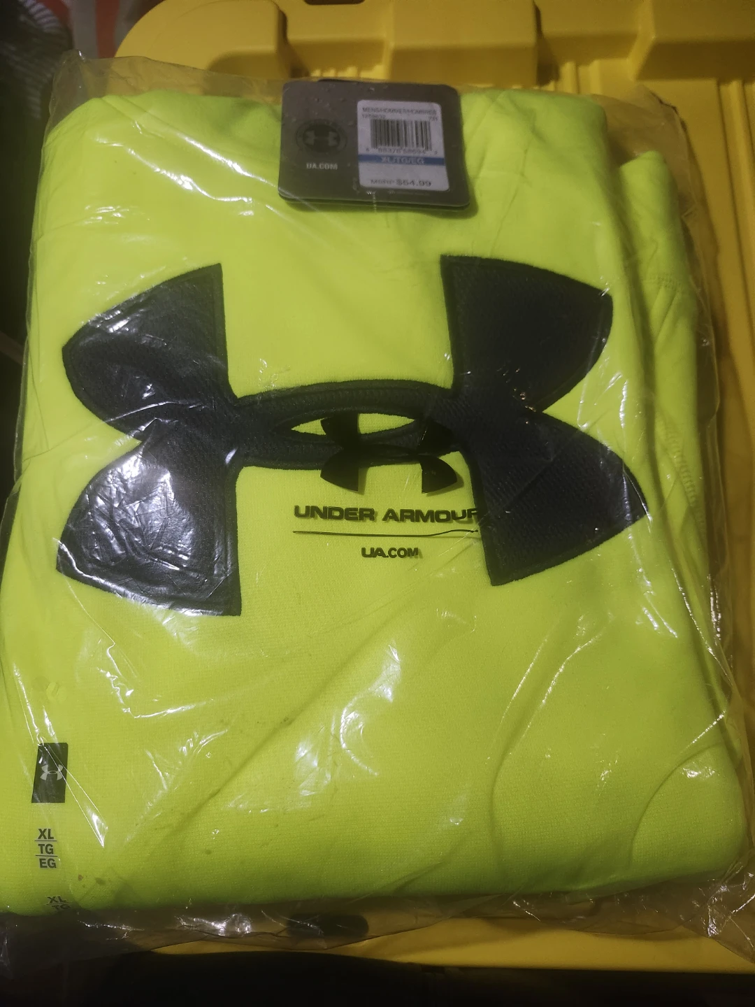 Under Armour Men's Tech 2.0 T-Shirt XL Neon Yellow