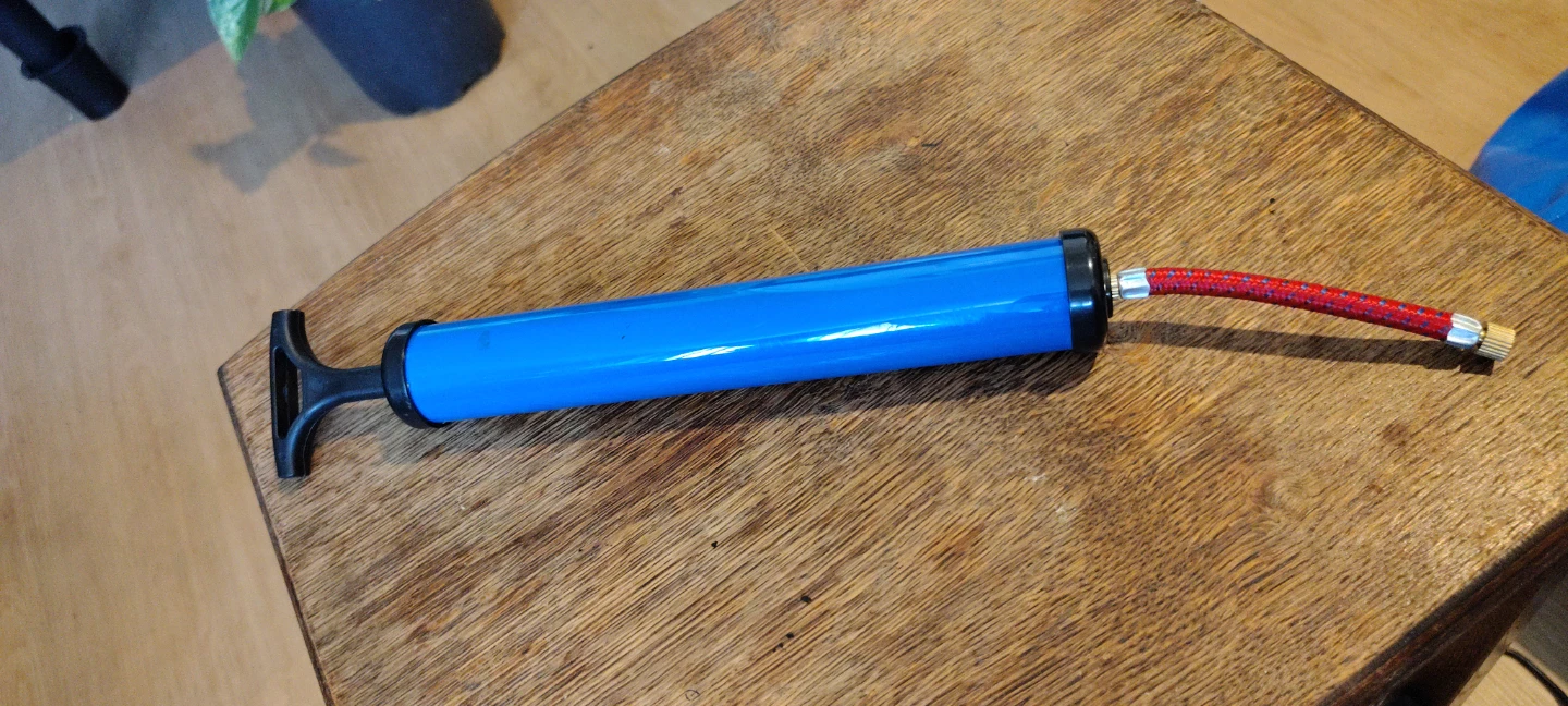 Blue Hand Pump with Hose