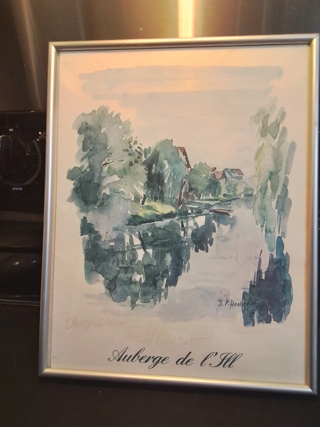 J. P. Haeberlin Watercolor Painting - Auberge de l'Ill