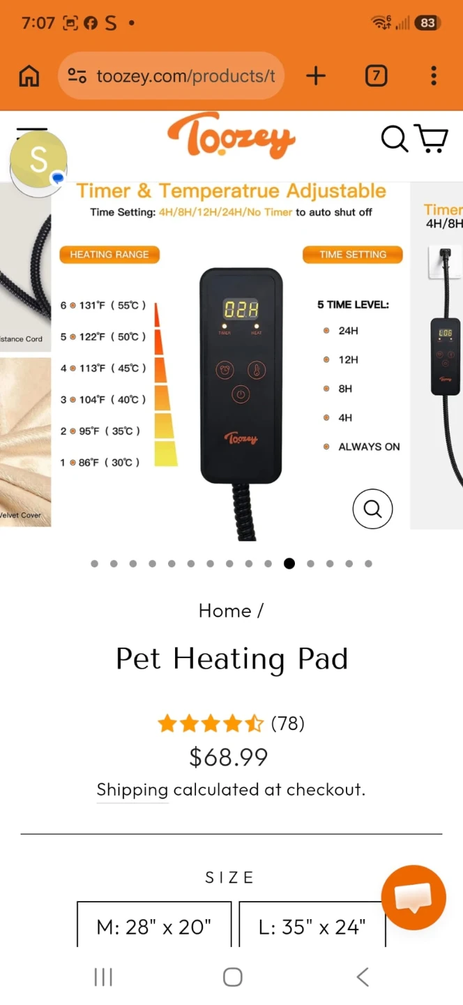 Toozy Pet Heating Pad - EUC - photo 5