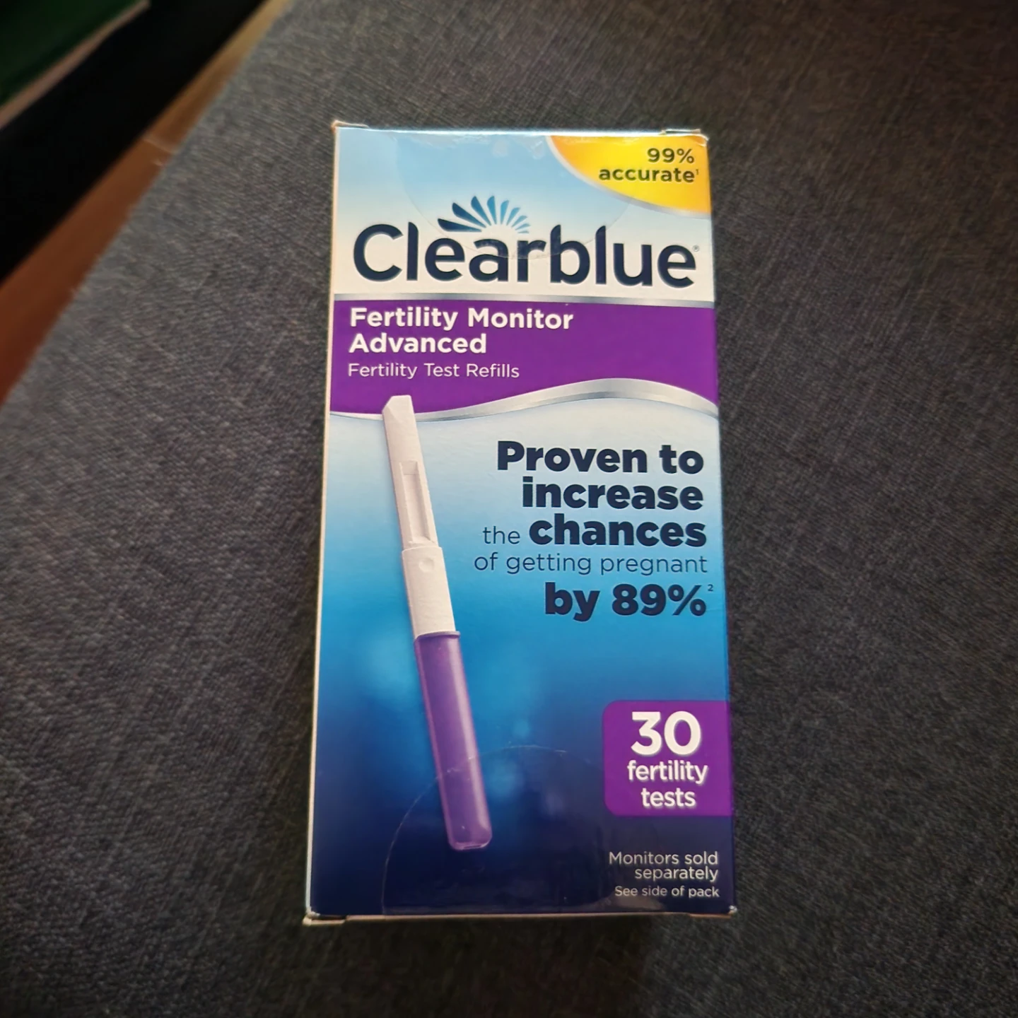 New Clearblue  Advanced Fertility Test Refills - 30 Tests