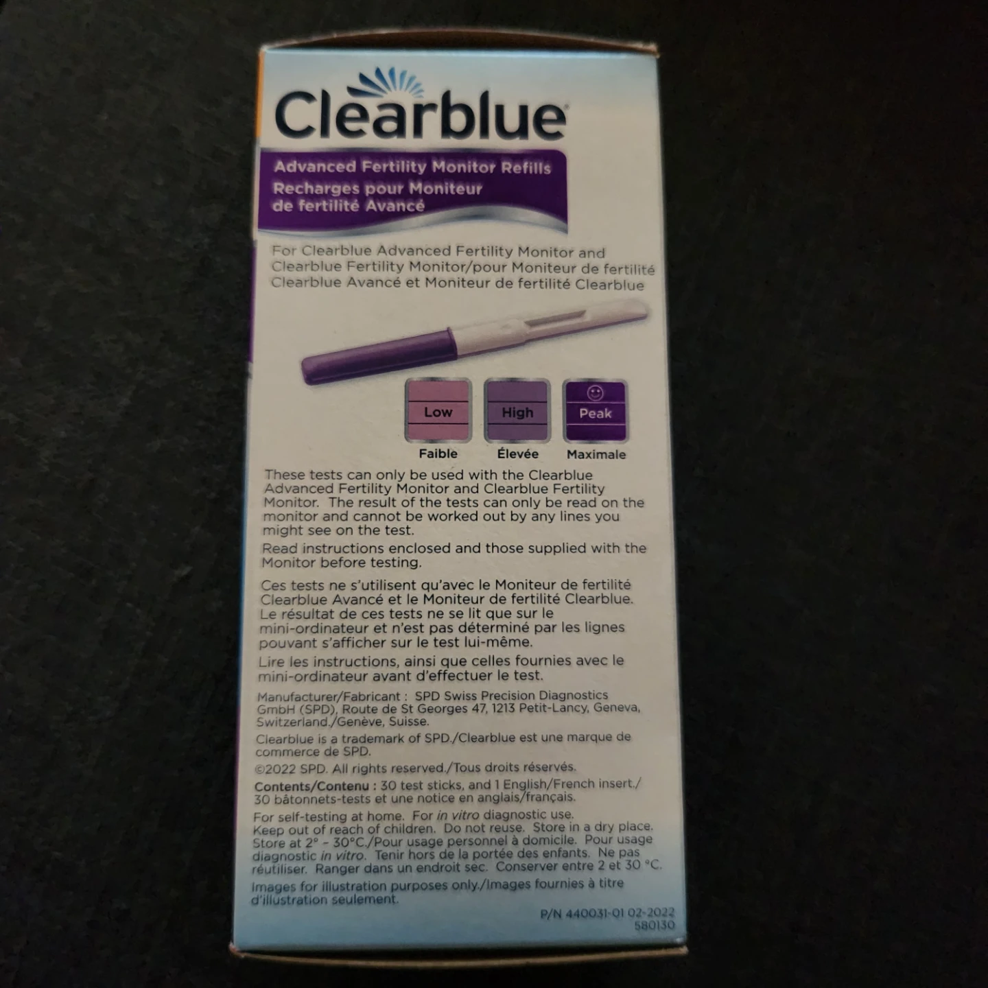 New Clearblue  Advanced Fertility Test Refills - 30 Tests - photo 2