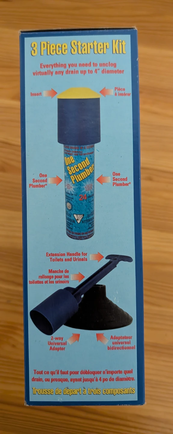 One Second Plumber 3 Piece Starter Kit for Drains - photo 2