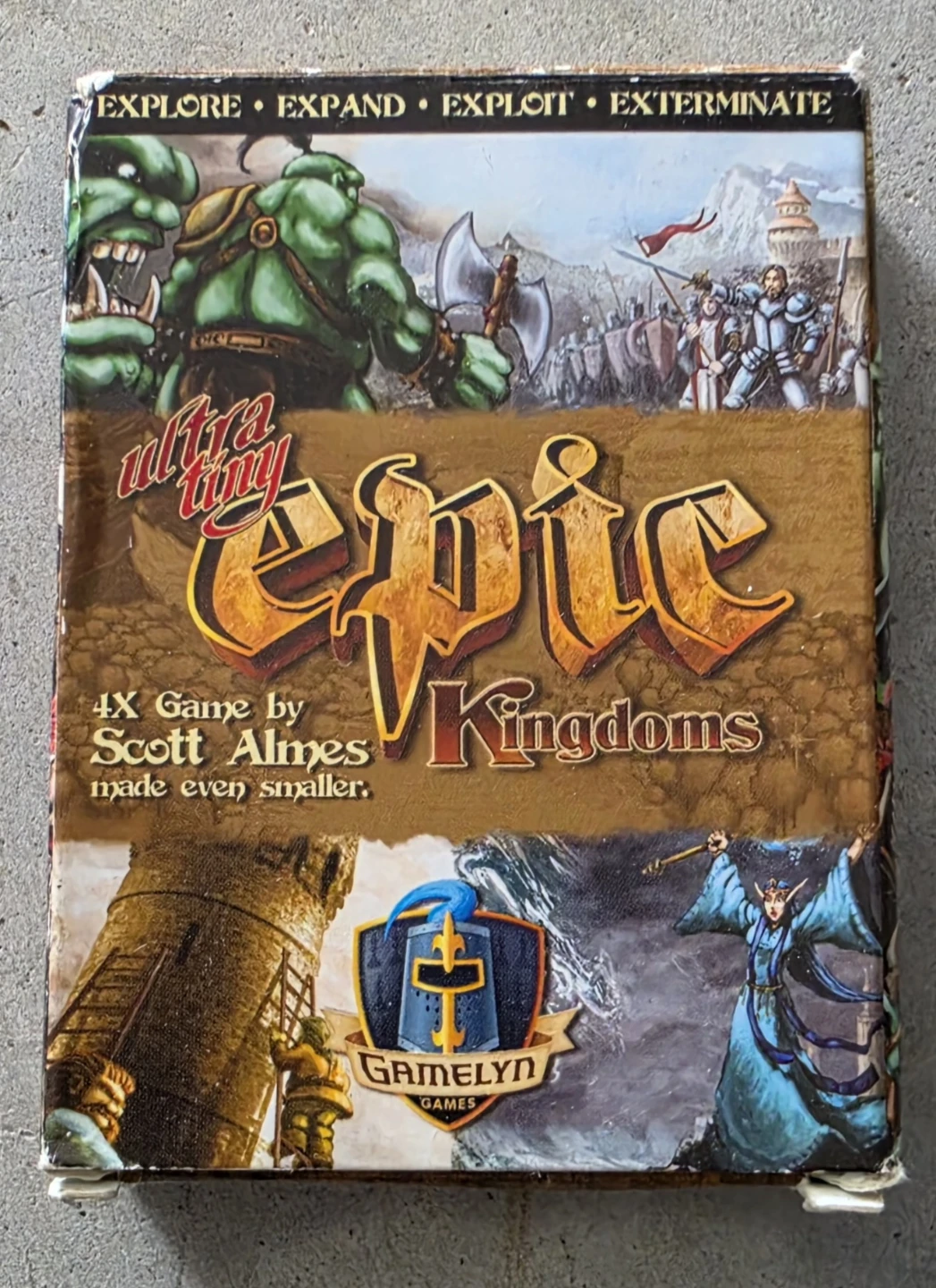Ultra Tiny Epic Kingdoms 4X Board Game by Scott Almes