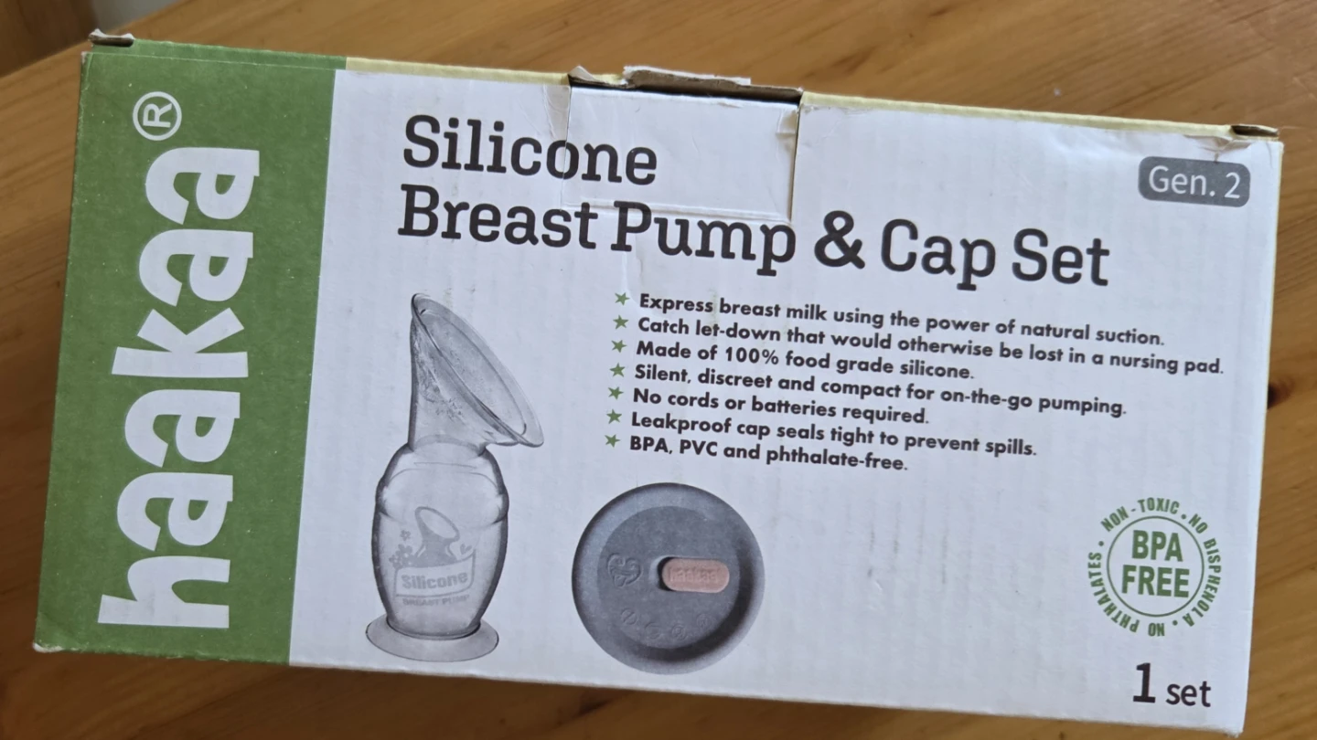 Haakaa Silicone Breast Pump & Cap Set - photo 4