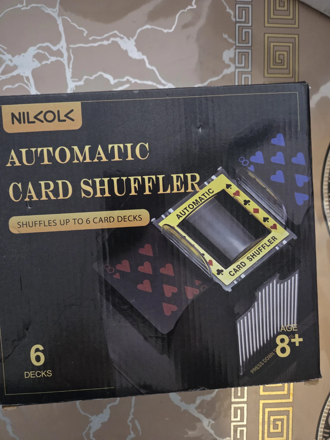 NILOL Automatic Card Shuffler - Shuffles up to 6 Card Decks