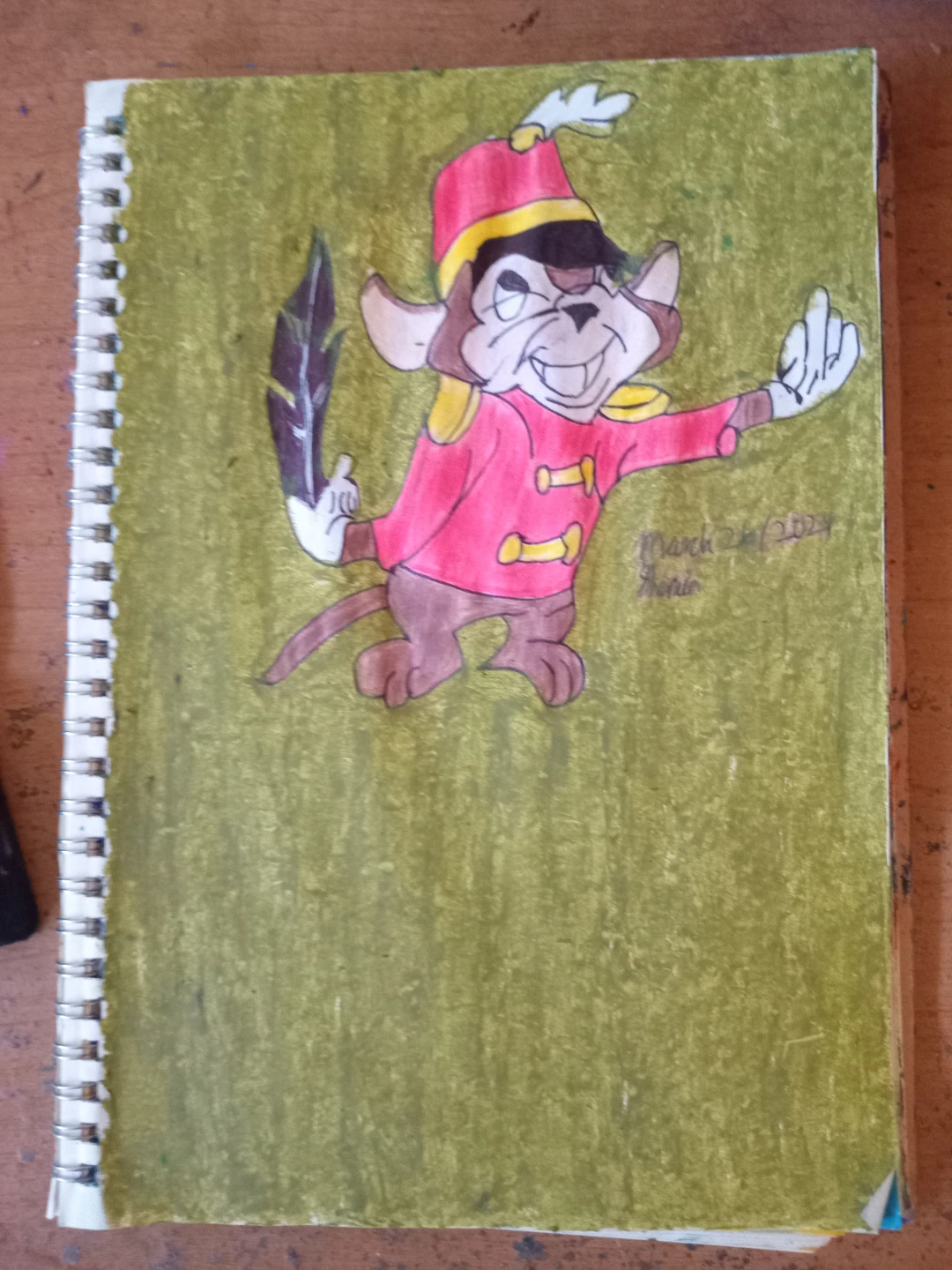 GREEN BACKGROUND: MOUSE CHARACTER - photo 3