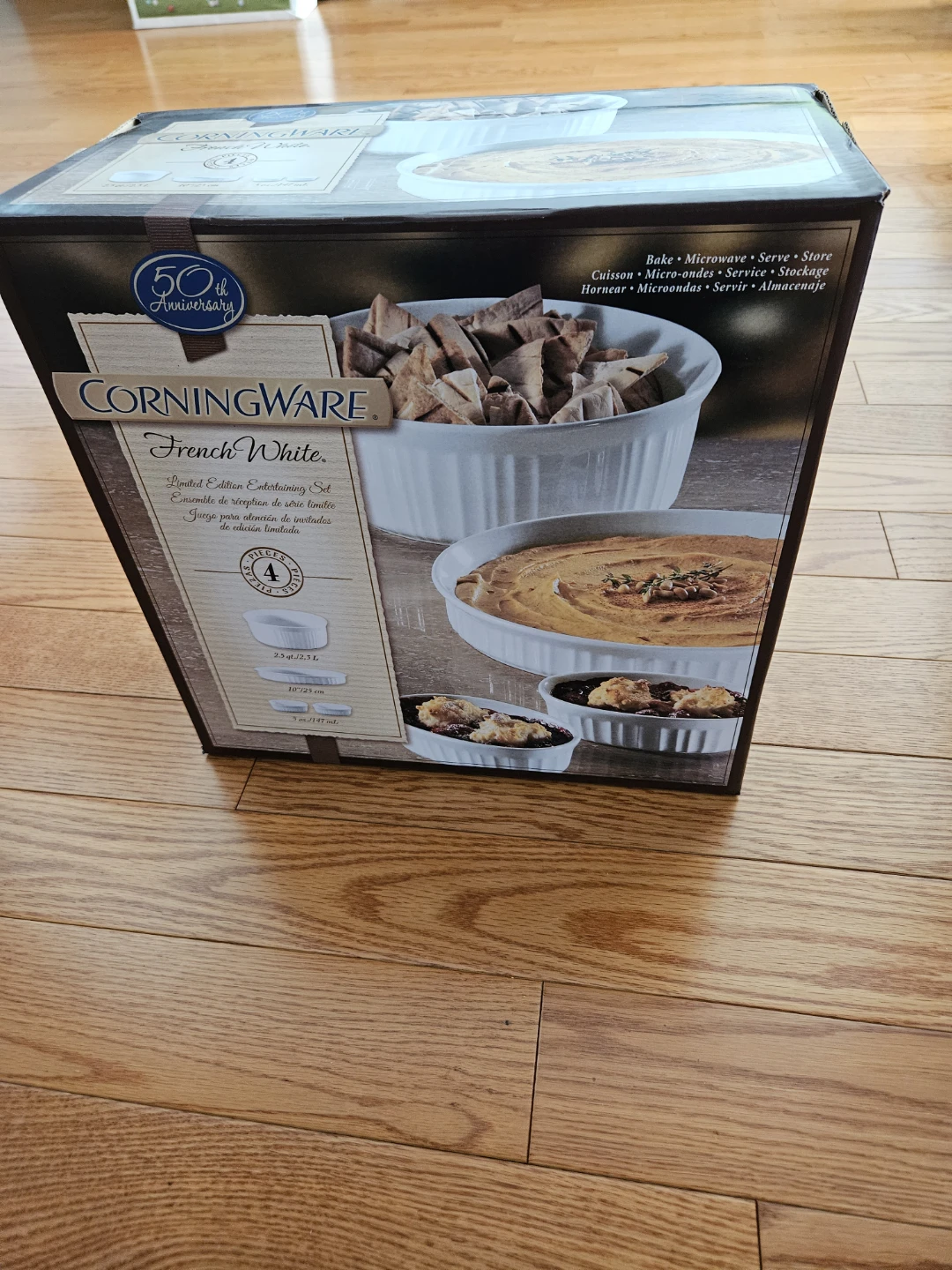 CORNINGWARE French White 50 Anniversary Edition (4 Pieces)