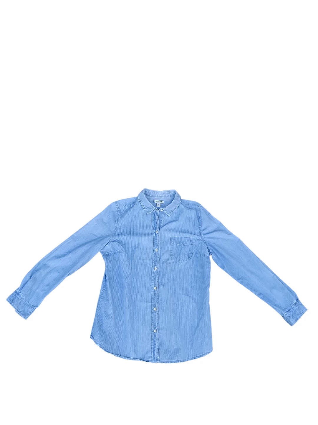 Old Navy Women's Classic Chambray Button-Down Shirt Size Large