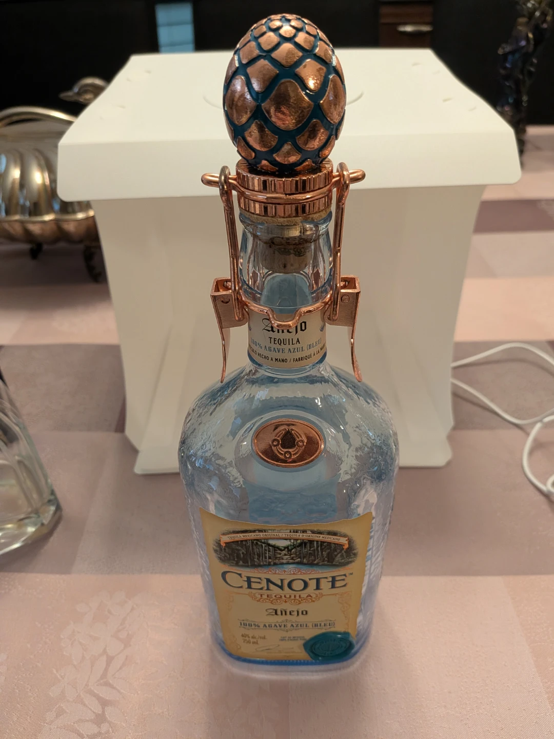 Empty Cenote Añejo Tequila Bottle - photo 2