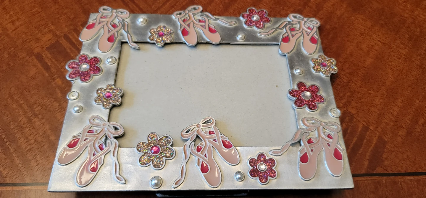 Ballet Slippers & Flowers Photo Frame