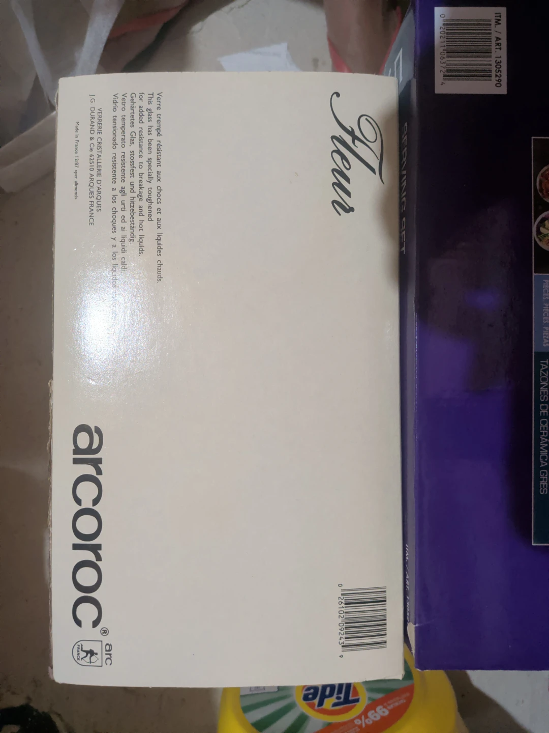 Arcoroc Fleur Glass Bowl 18 piece punch set