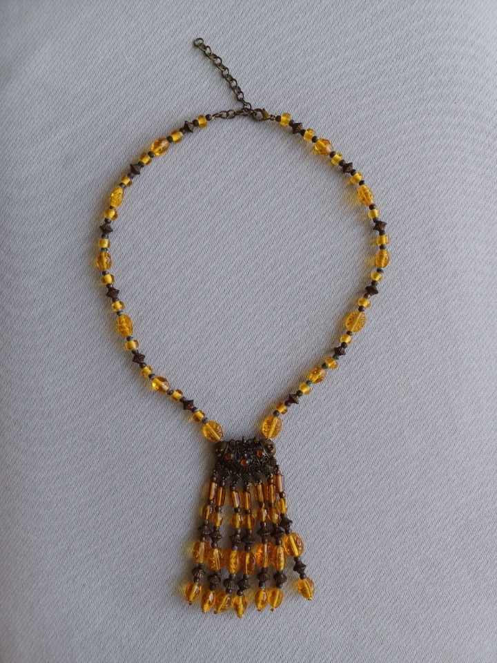 Beaded Necklace with Tassel Pendant - photo 2