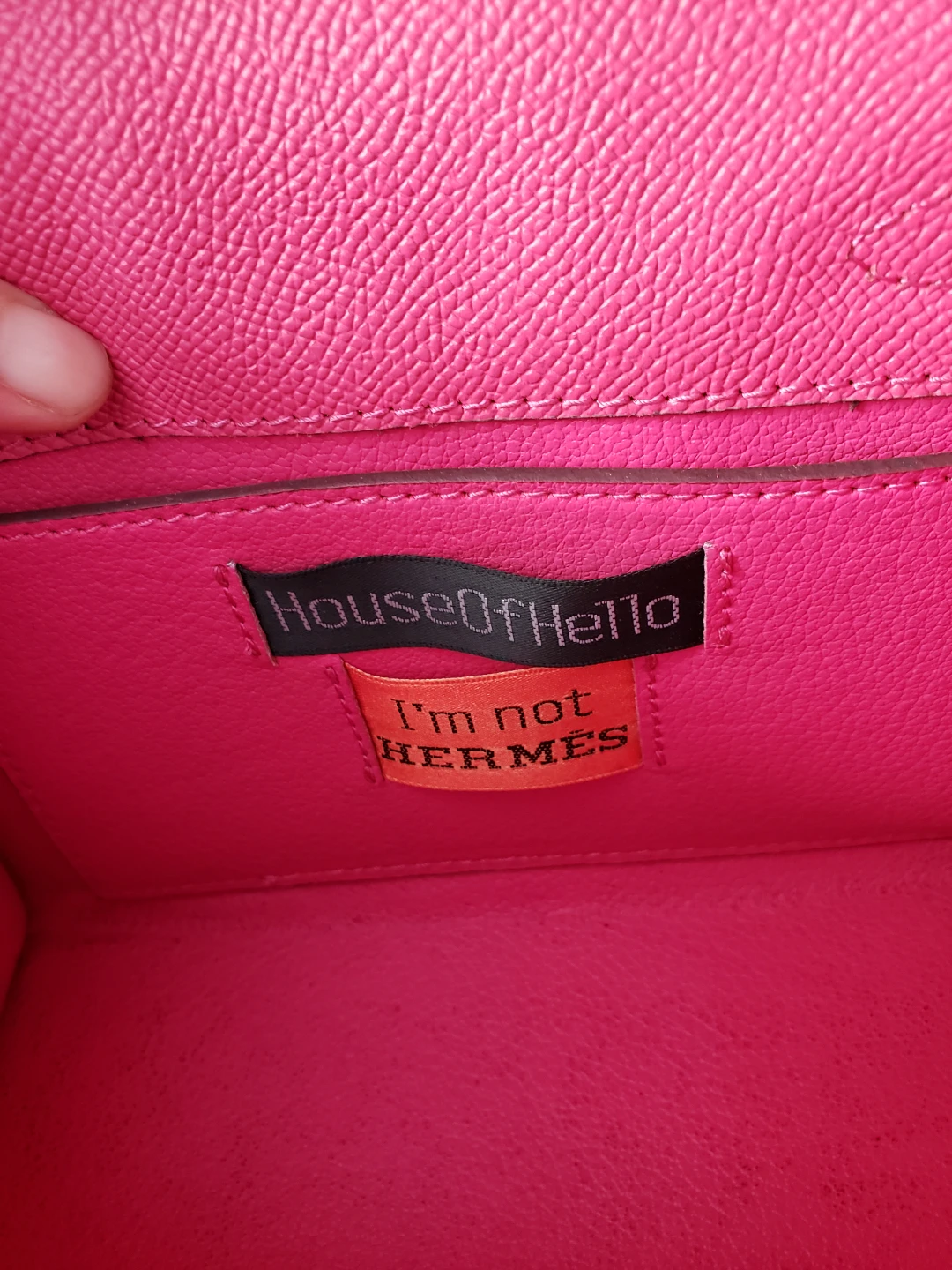 HouseOfHello Pink Handbag with Shoulder Strap - photo 5