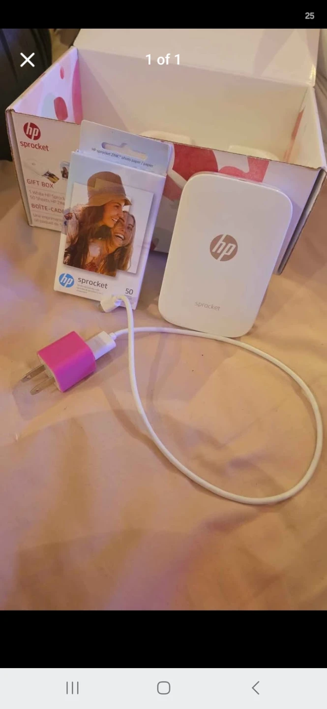 HP Sprocket Portable Photo Printer with ZINK Photo Paper