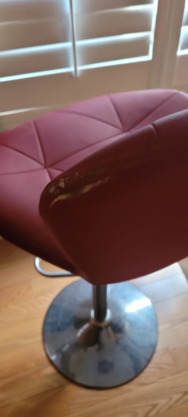Pink Adjustable Bar Stools – $80 for Both