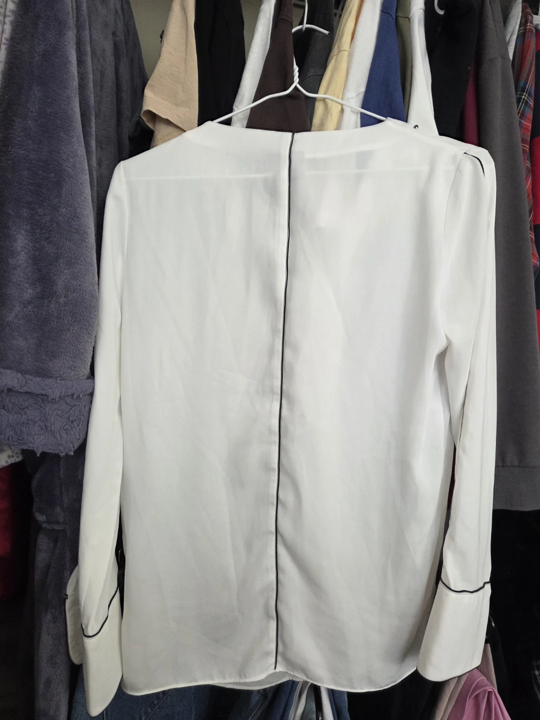 VERO MODA White Long Sleeve Blouse - photo 2