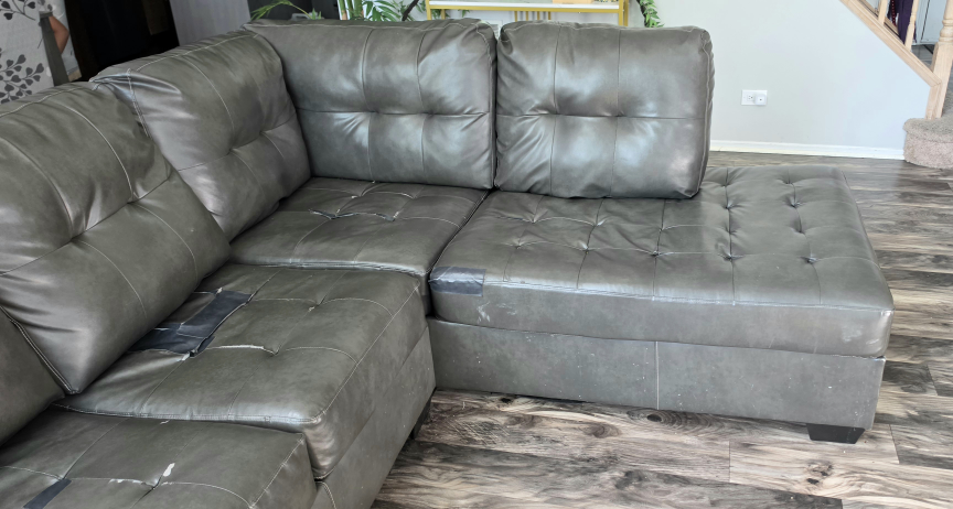 Gray Sectional Sofa - photo 4