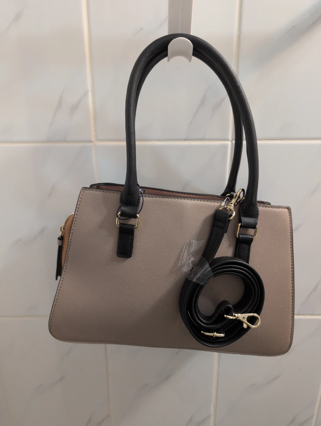 Call it Spring Satchel Handbag - Tan/Black Snake Print - photo 2