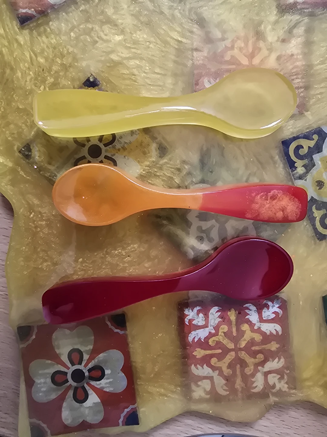 Resin Tray with Spoons homemade - photo 2