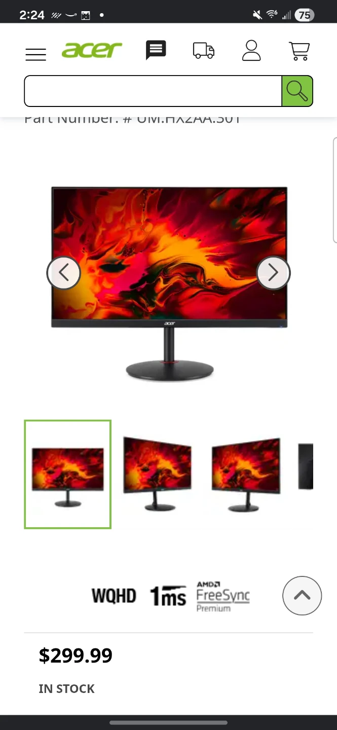 2 monitors 1#XV272U Vbmiiprx 2# aoc 24g4 - photo 3