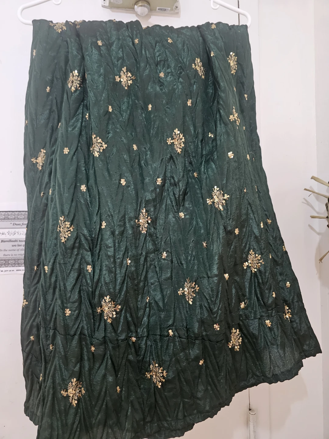 Green embellished  plazo - photo 2