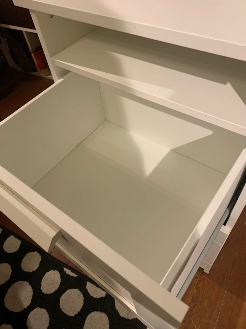 IKEA Brimnes White 2 Dresser Chest Drawer Nightstand - photo 3