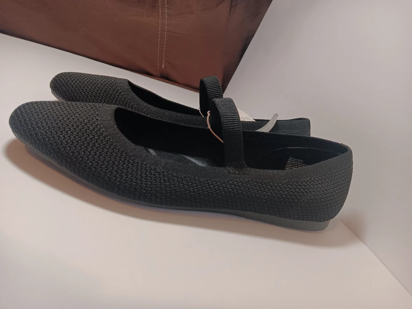 Black Knit Mary Jane Flats - photo 3