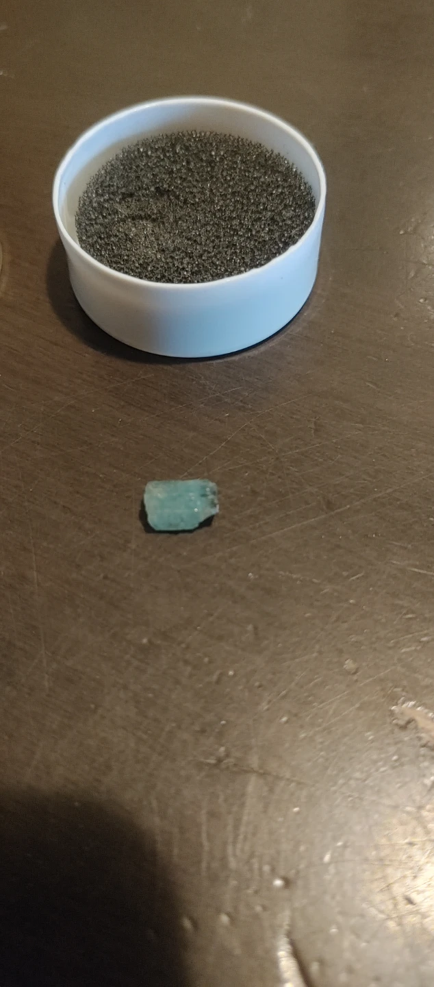 Small rough aquamarine crystal specimen