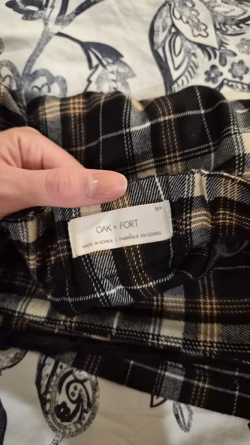 Oak + Fort Plaid Mini Skirt - Size S/P - photo 4