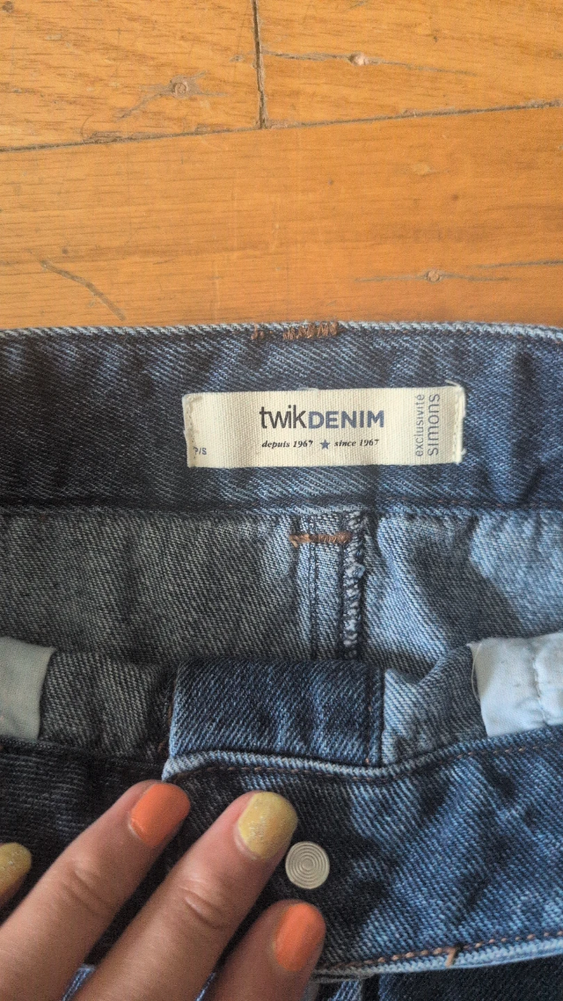 High-waist denim miniskirt - photo 2