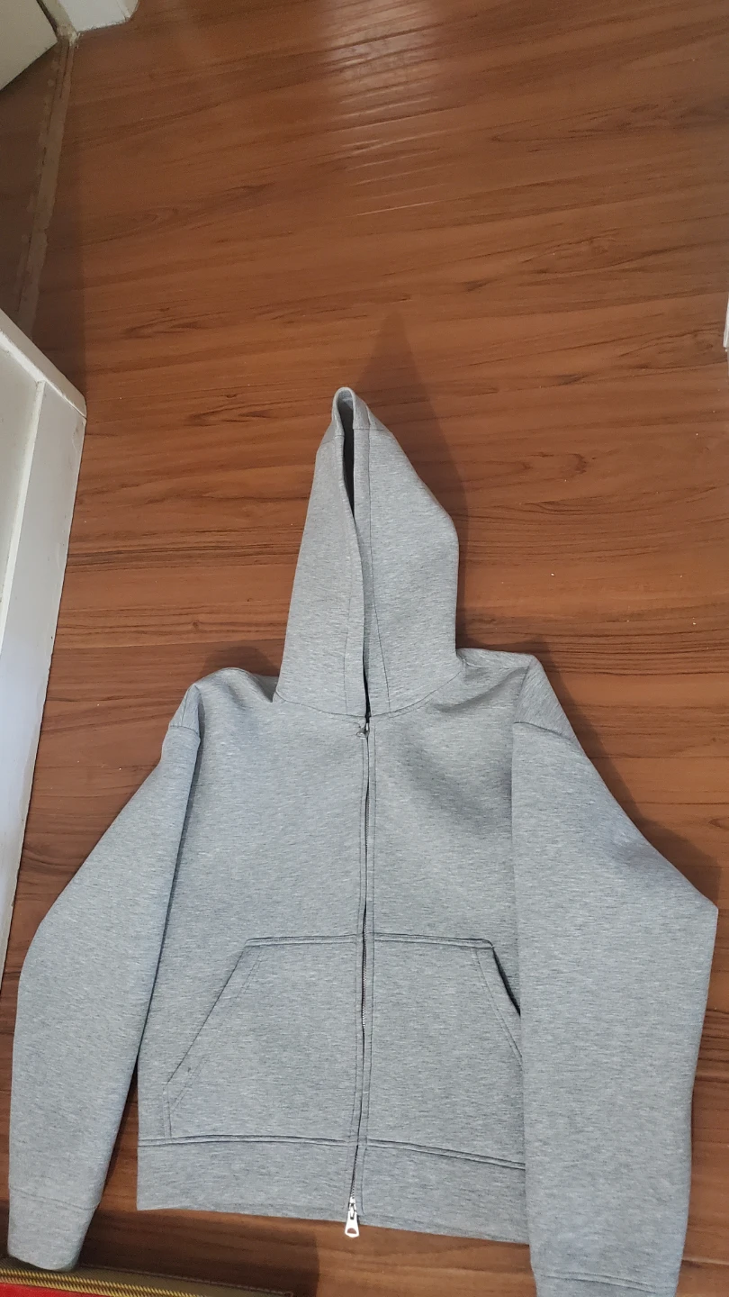 Grey Zip-Up Hoodie