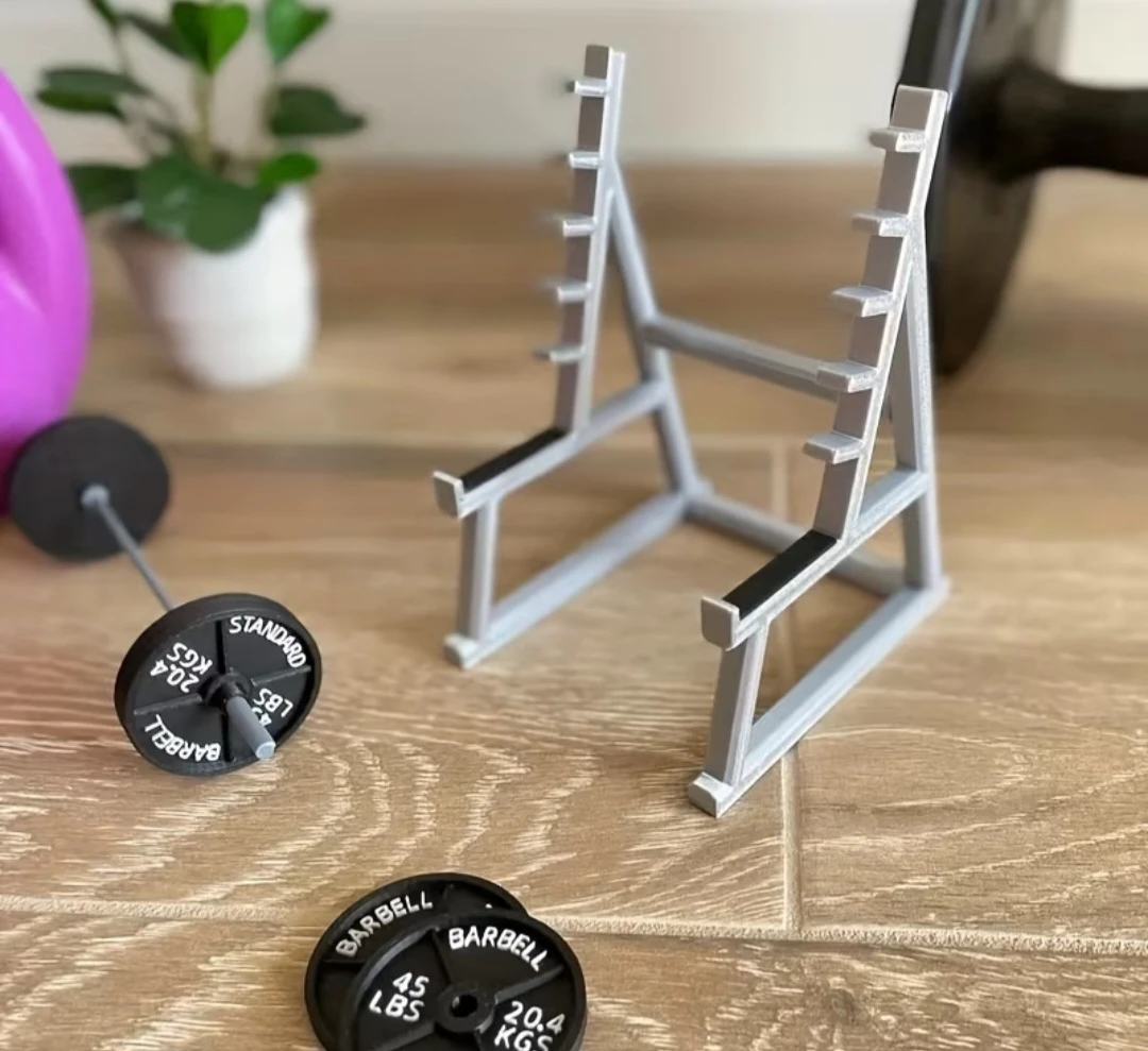 Miniature Barbell Rack Pen Holder - photo 3