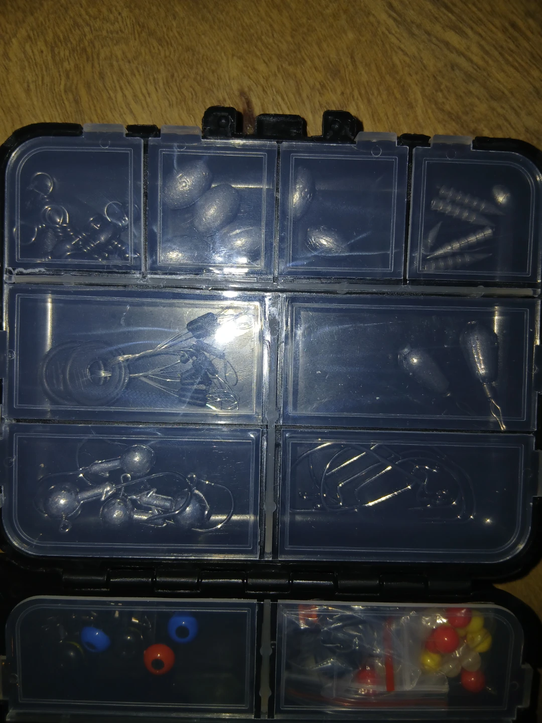 Fishing tackle box with assorted accessories - photo 2