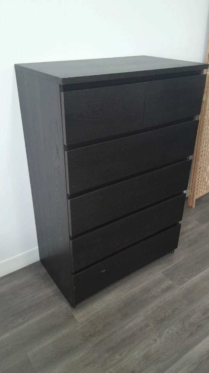 Dark Brown 6-Drawer Dresser - photo 2