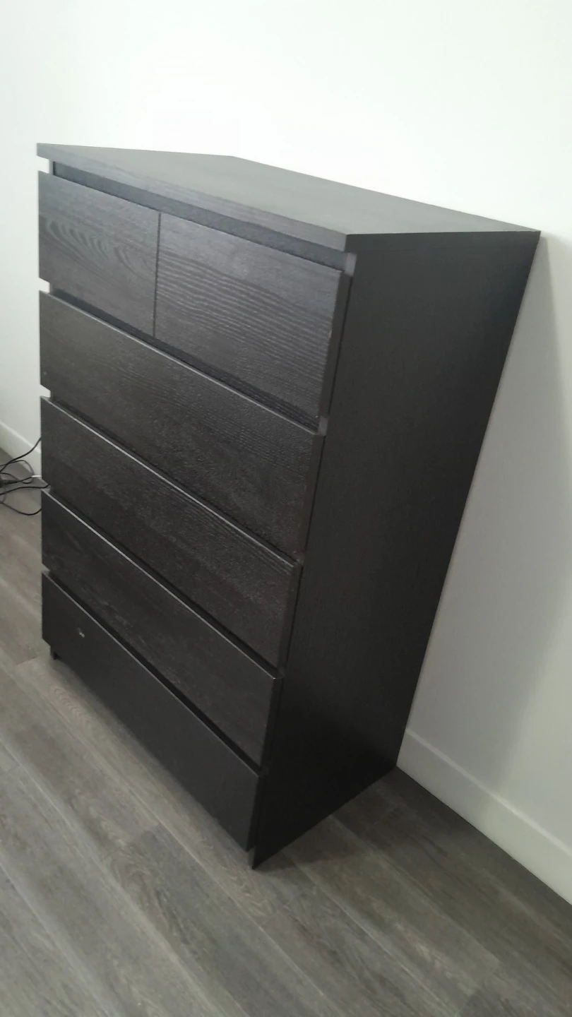 Dark Brown 6-Drawer Dresser - photo 3