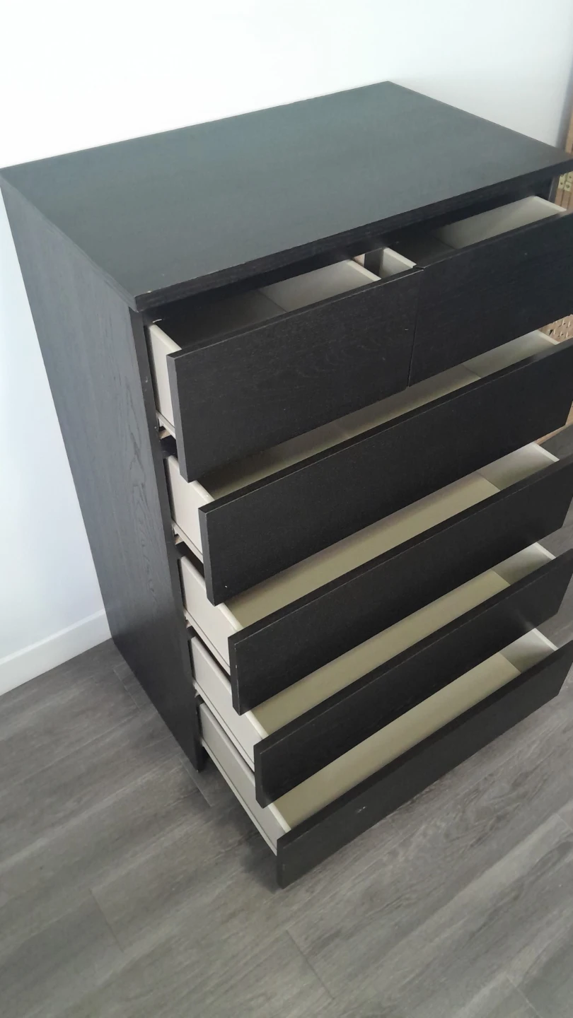 Dark Brown 6-Drawer Dresser - photo 5
