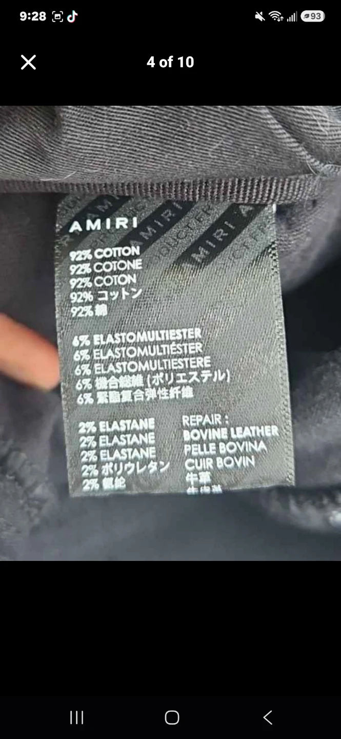 REAL AUTHENTIC Amiri Chemist Jeans - photo 2