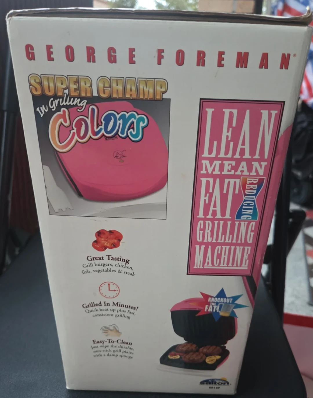 Signed George Foreman Super Champ Grilling Colors. - photo 4