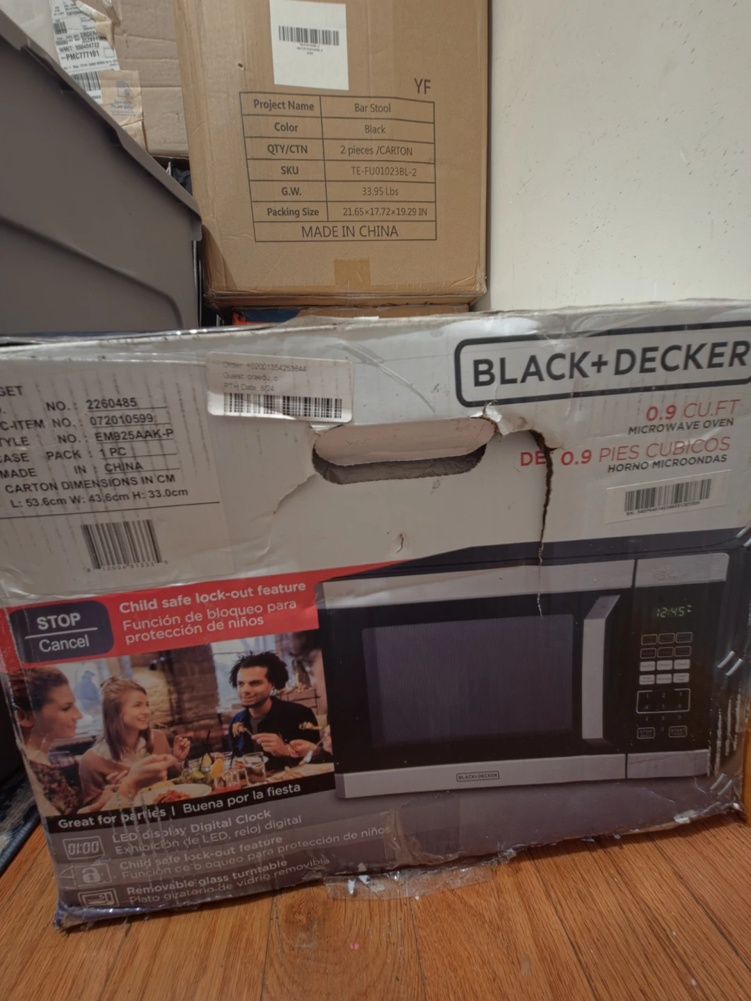 BLACK+DECKER 0.9 cu.ft Microwave Oven