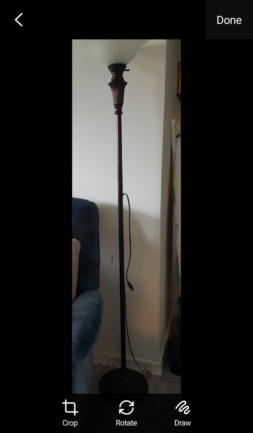 Floor Lamp with Frosted Shade