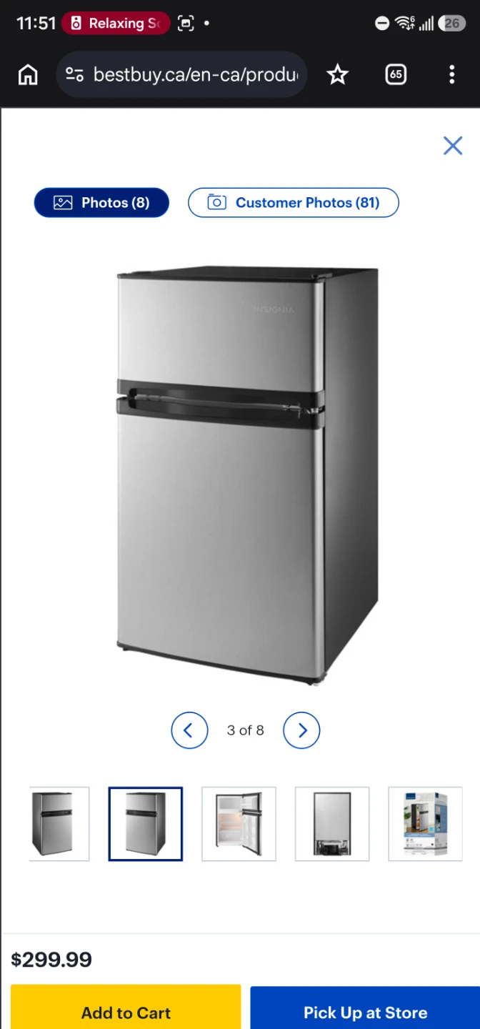 Insignia Mini Fridge - photo 4