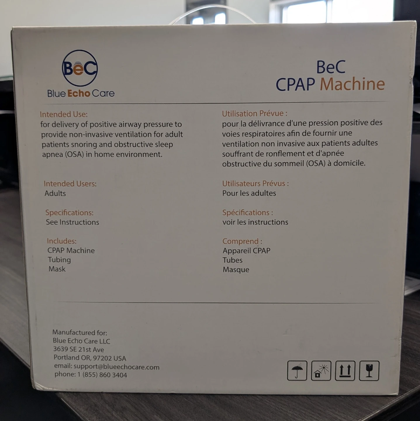 Blue Echo Care BeC CPAP Machine - photo 2
