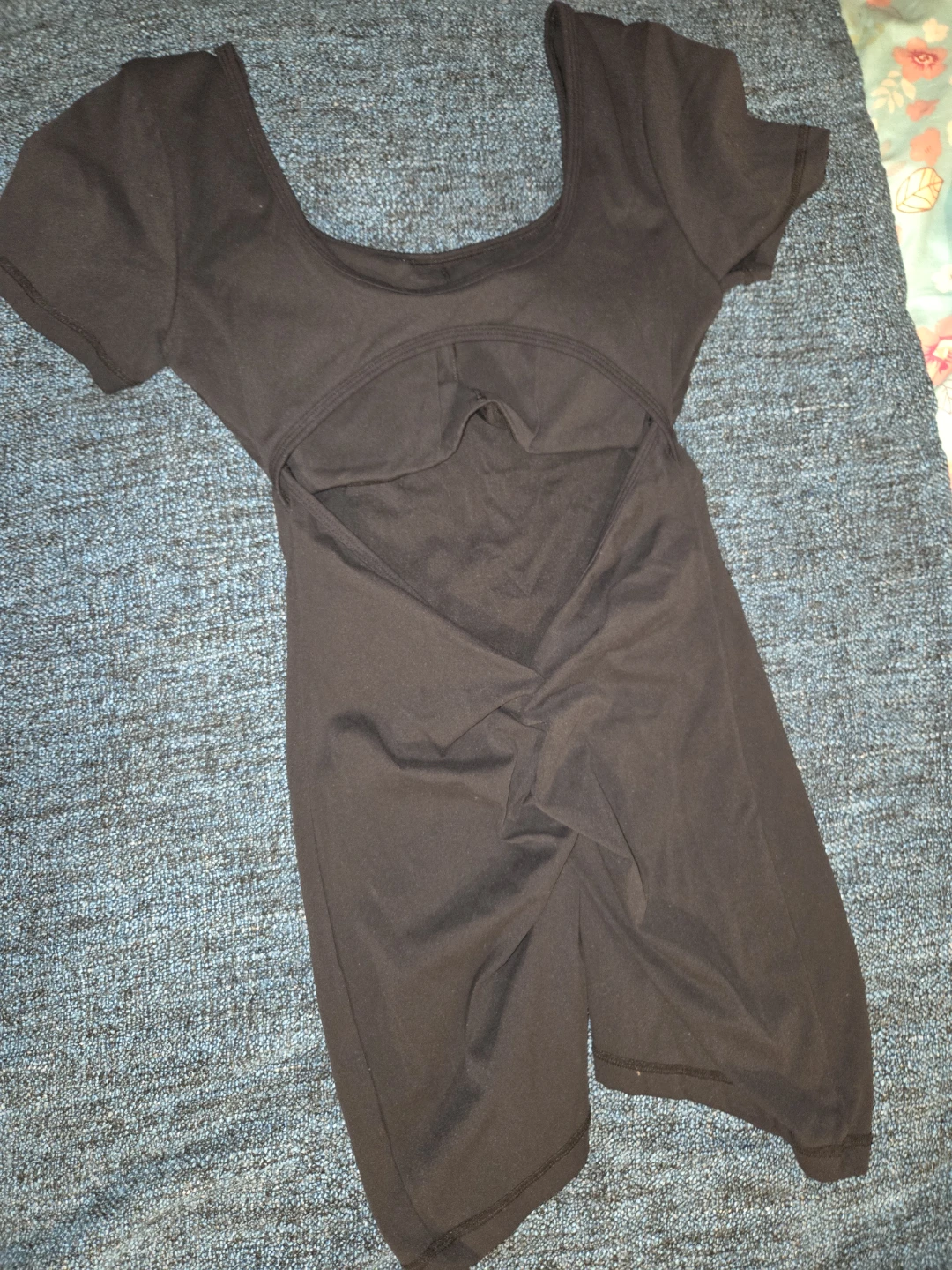 Black Leotard with Open Back - photo 2
