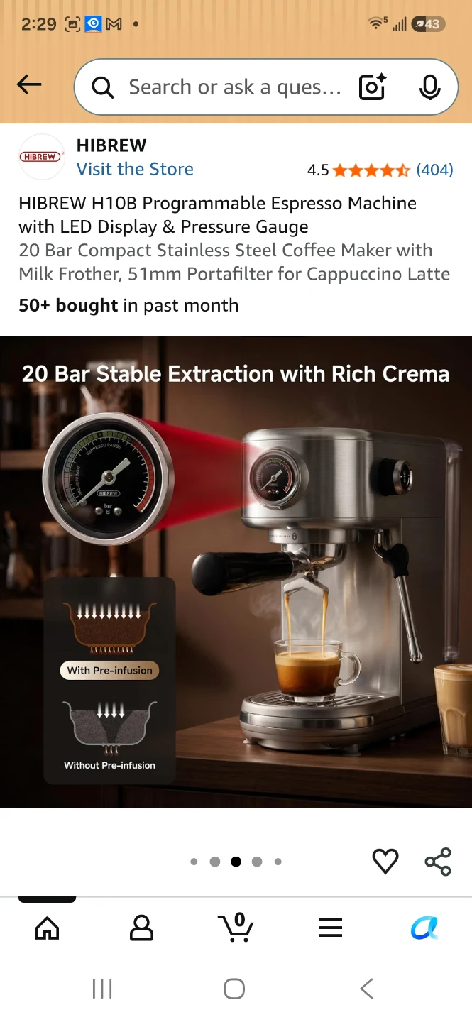 HIBREW H10B Programmable Espresso Machine - photo 3