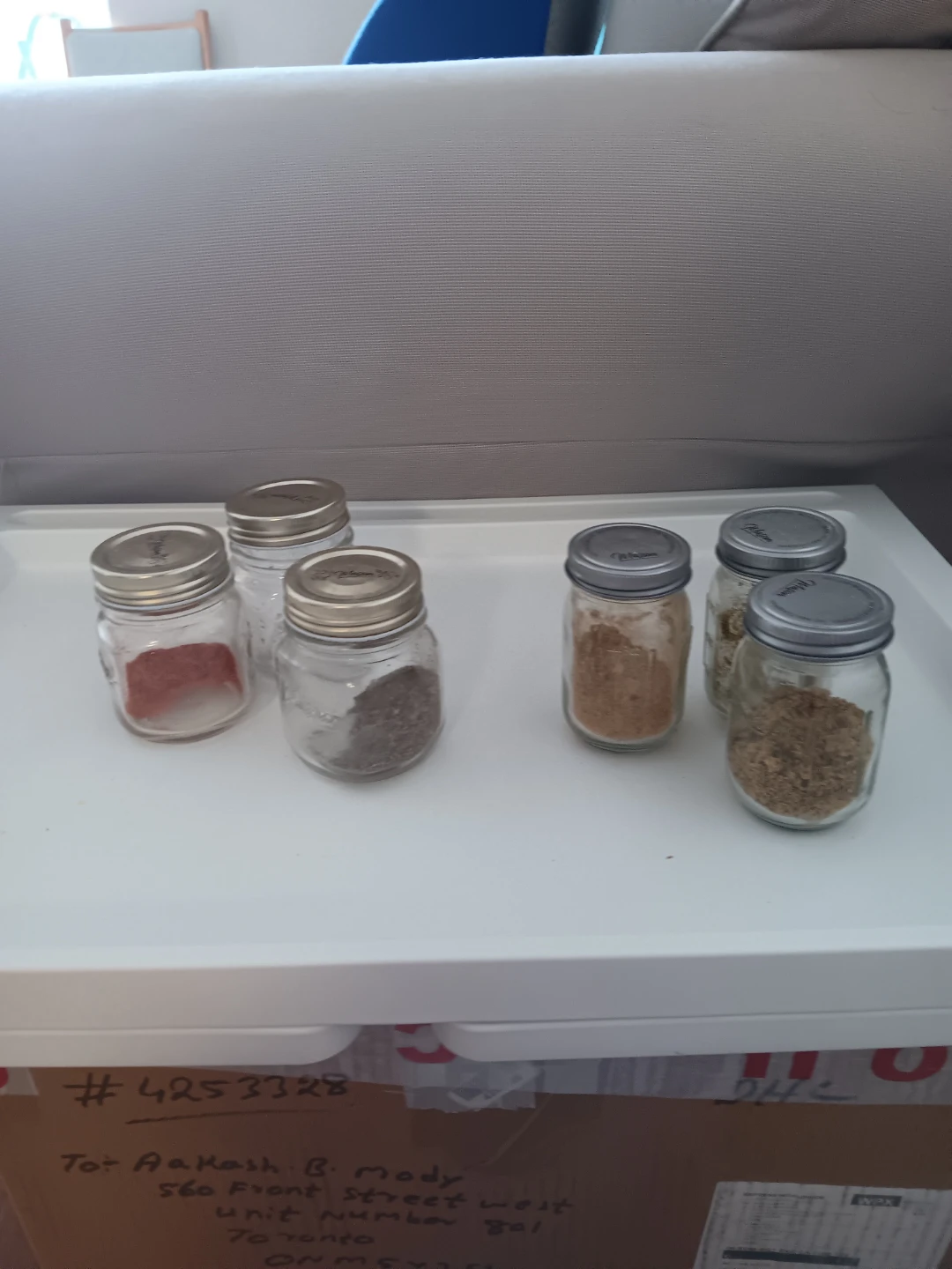 Mason Jars with Spices