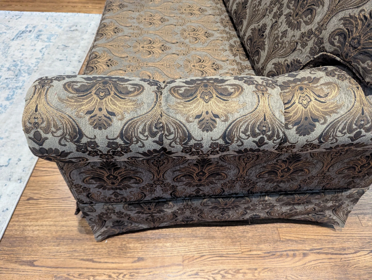 Two-seater patterned sofa (loveseat) - photo 2