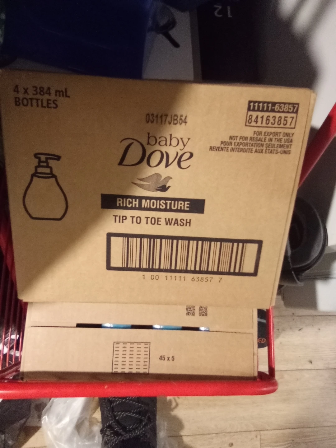 ×2 Baby Dove Rich Moisture Tip to Toe Wash - 4 x 384 mL Bottles
